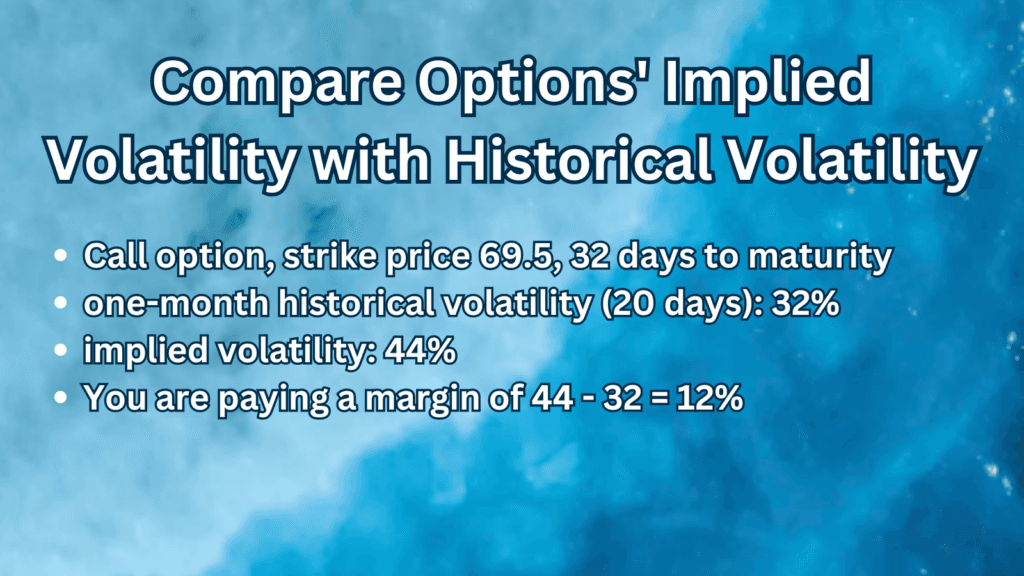 Compare Options' Implied Volatility with Historical Volatility 7