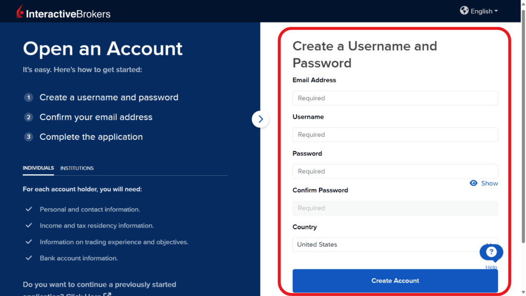 Step by Step Tutorials on Interactive Brokers Account Opening Process 2
