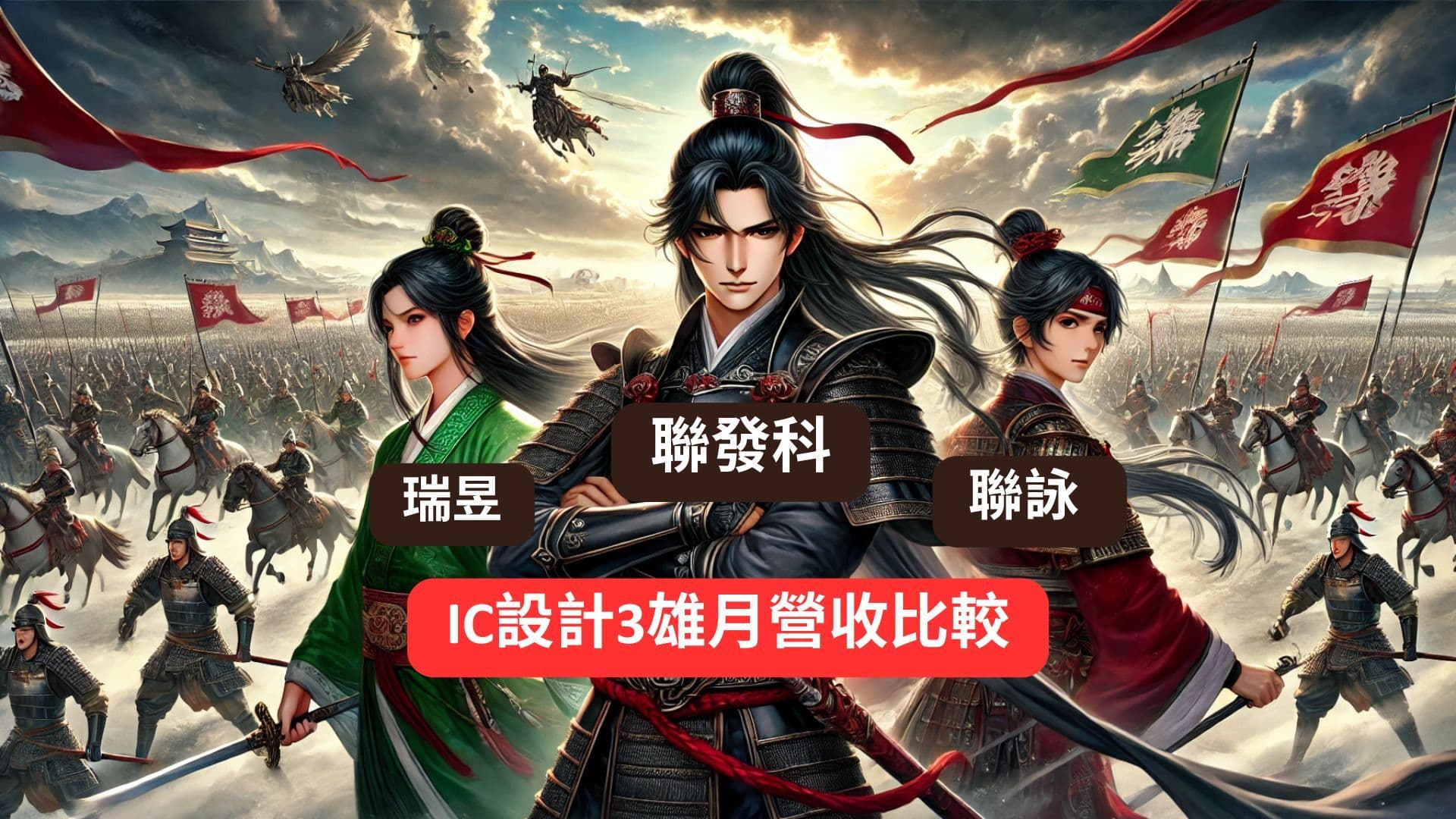 IC設計3雄月營收比較 聯發科 聯詠 瑞昱 2001年6月到2024年12月 | 獲利能力、成長性與殖利率排名 | 聯詠殖利率6%居冠