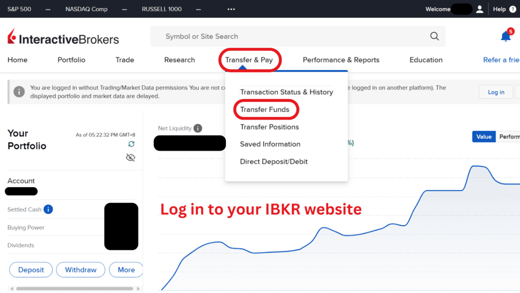 Create a deposit notification 1