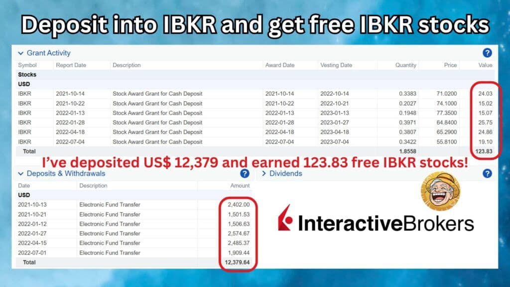 Deposit into IBKR and get free IBKR stocks