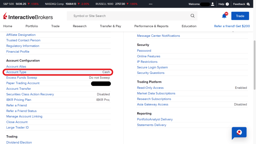 IBKR How to Switch from Cash accounts to Margin Accounts 2