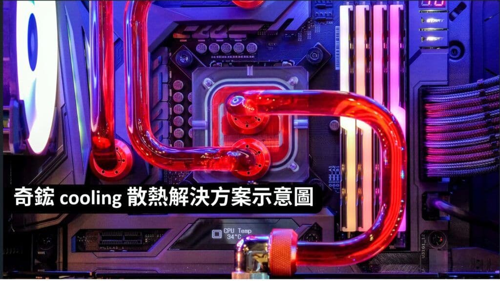 奇鋐 cooling 散熱解決方案示意圖 with text