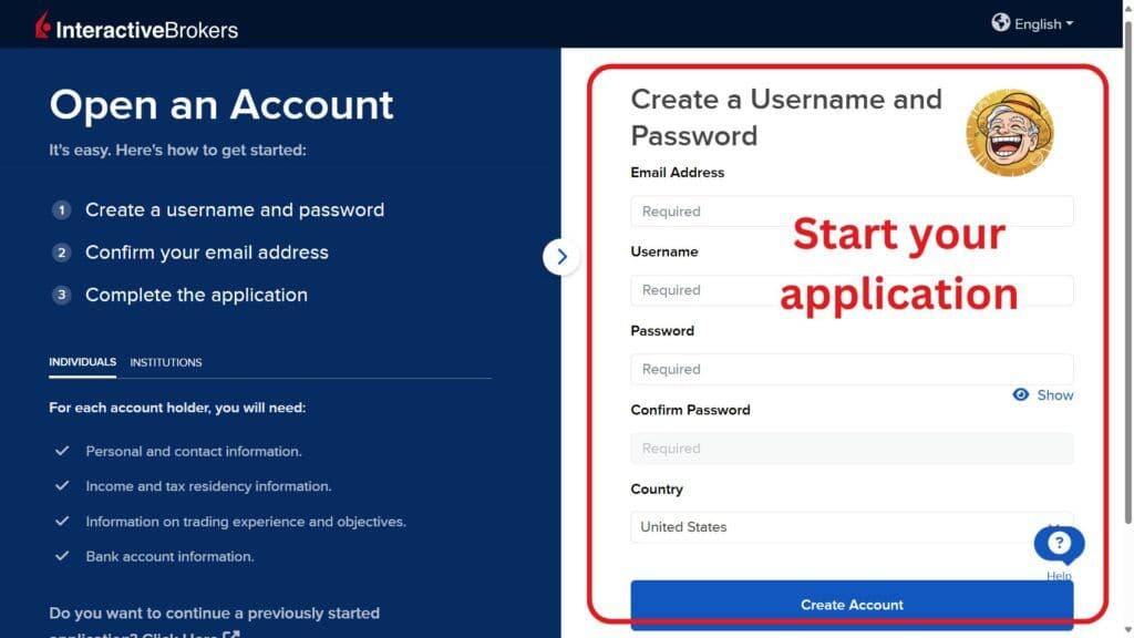 Step by Step Tutorials on IBKR Account Opening 1