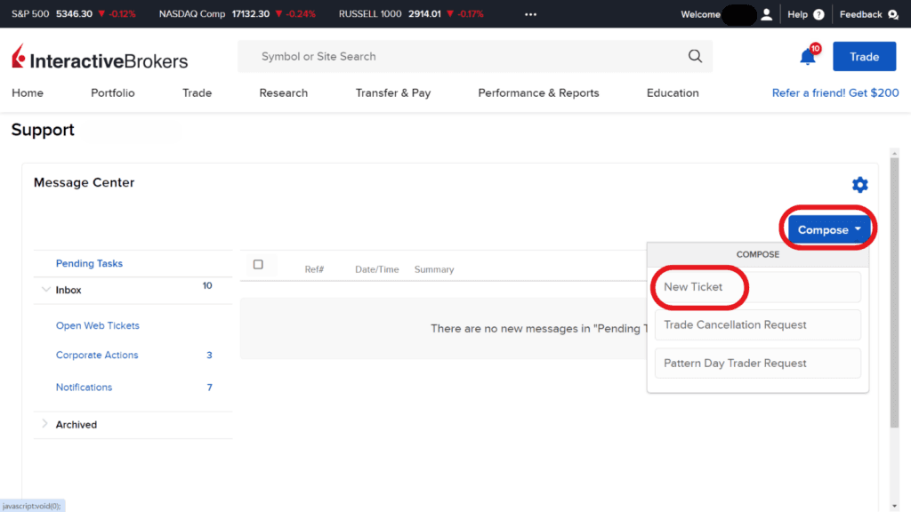 How to Contact Interactive Brokers' Customer Service - Web Tickets 2
